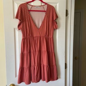 NWOT Urban Outfitters Julia Floral Tiered Flowy Babydoll Mini Dress XL